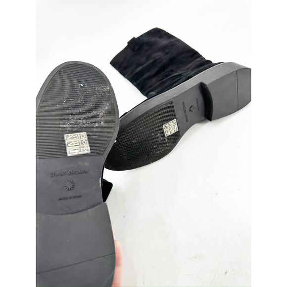 Stuart Weitzman Henley Black Suede Riding Boots 6.5 - Picture 5 of 7